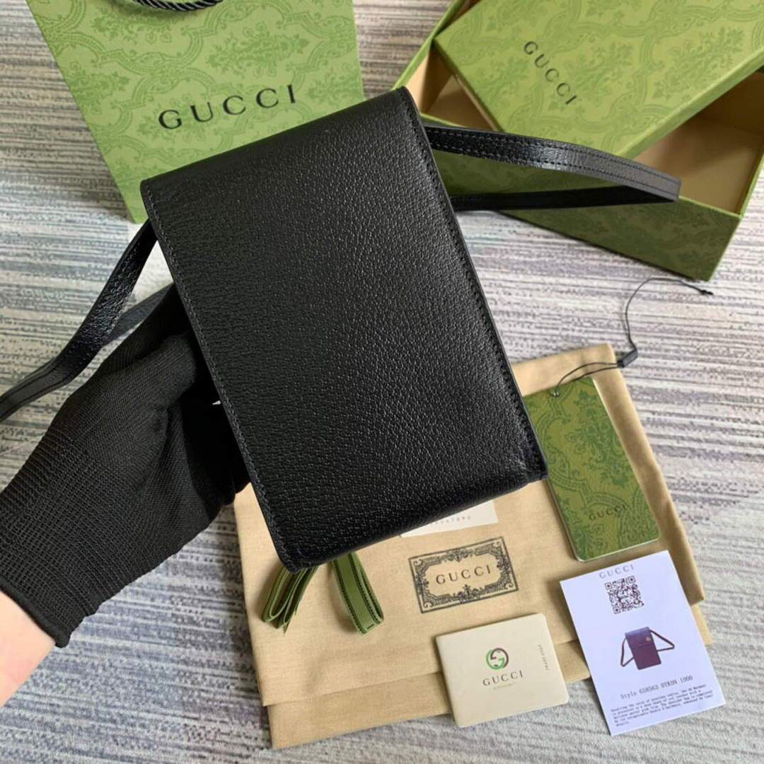 Gucci a€?58563 GG Marmont Mini Bag Black