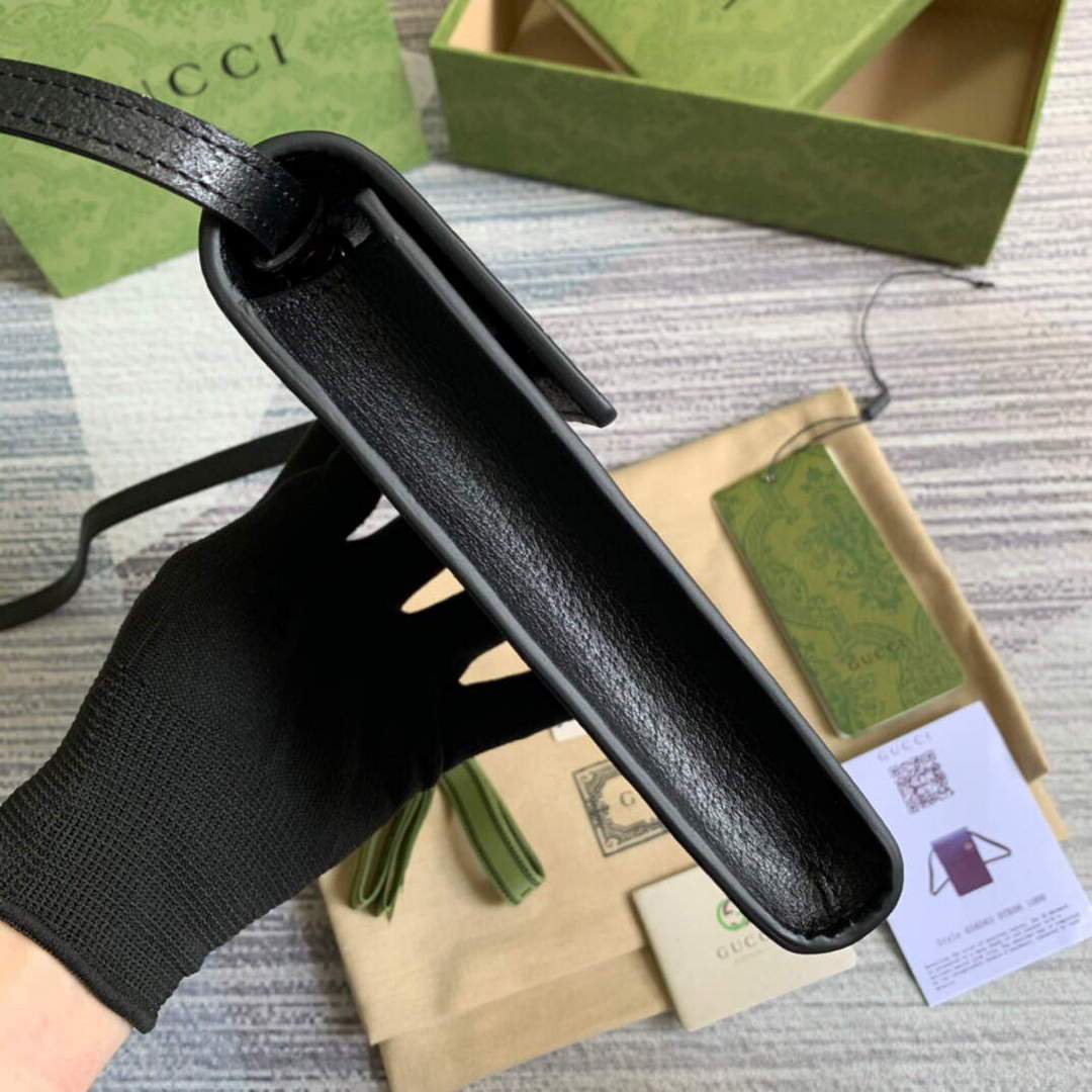 Gucci a€?58563 GG Marmont Mini Bag Black