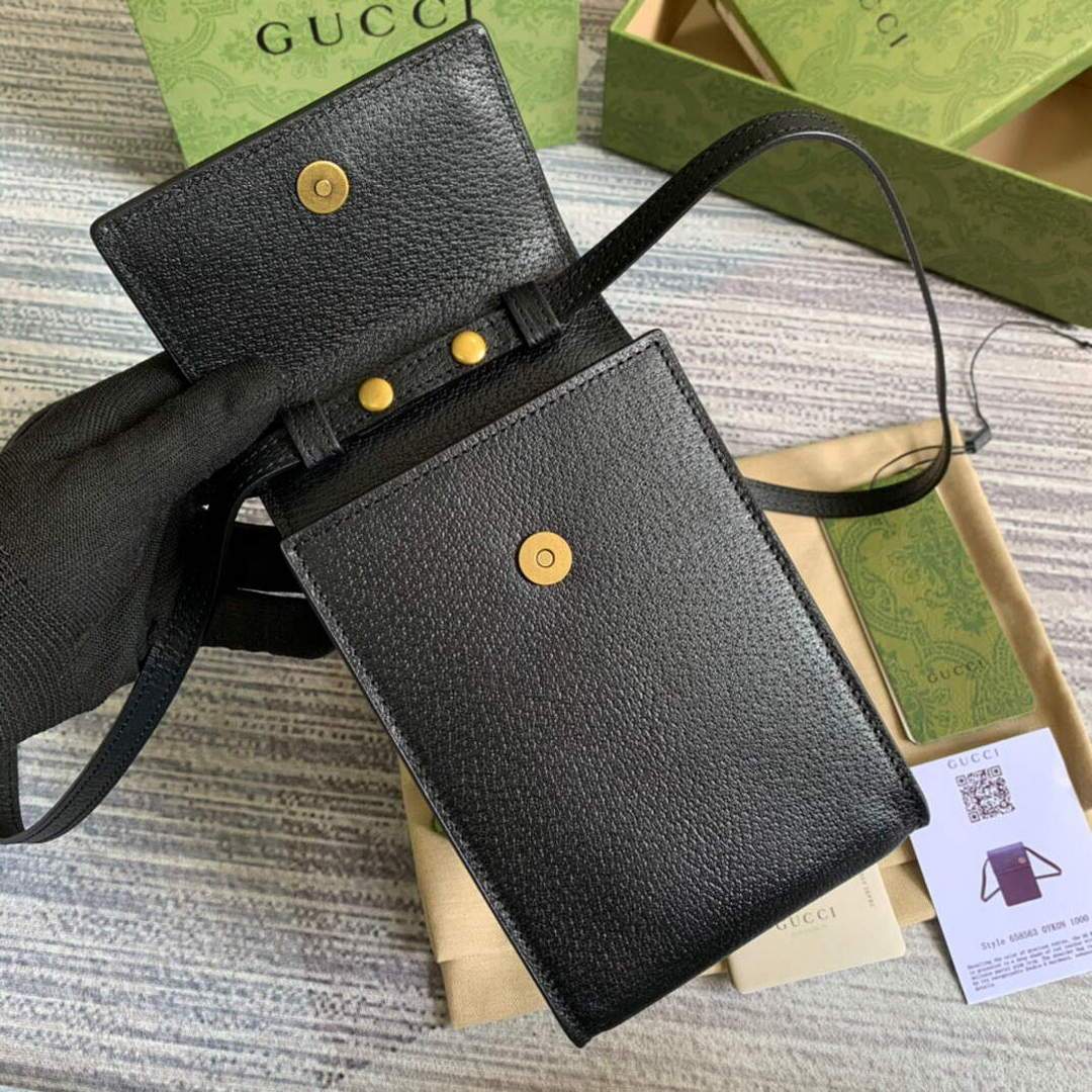 Gucci a€?58563 GG Marmont Mini Bag Black
