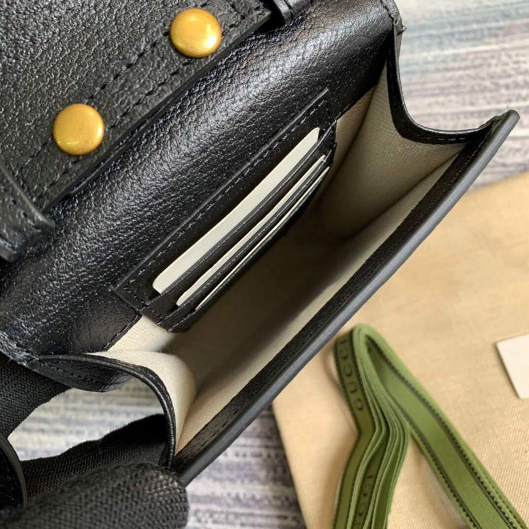 Gucci a€?58563 GG Marmont Mini Bag Black