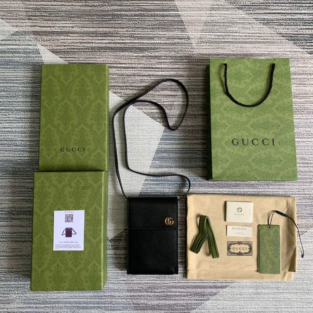 Gucci a€?58563 GG Marmont Mini Bag Black