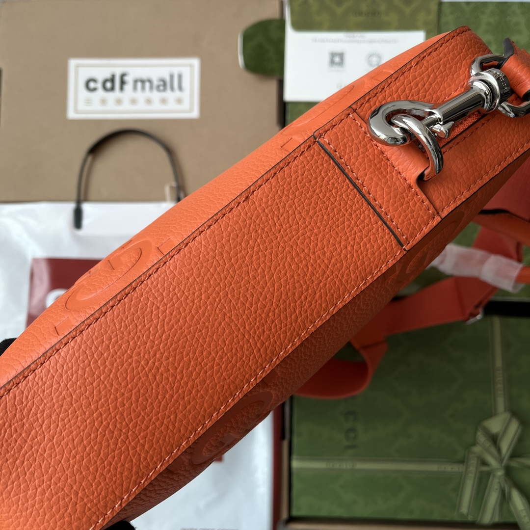 Gucci 658573 Men's Jumbo GG Briefcase Bag Orange