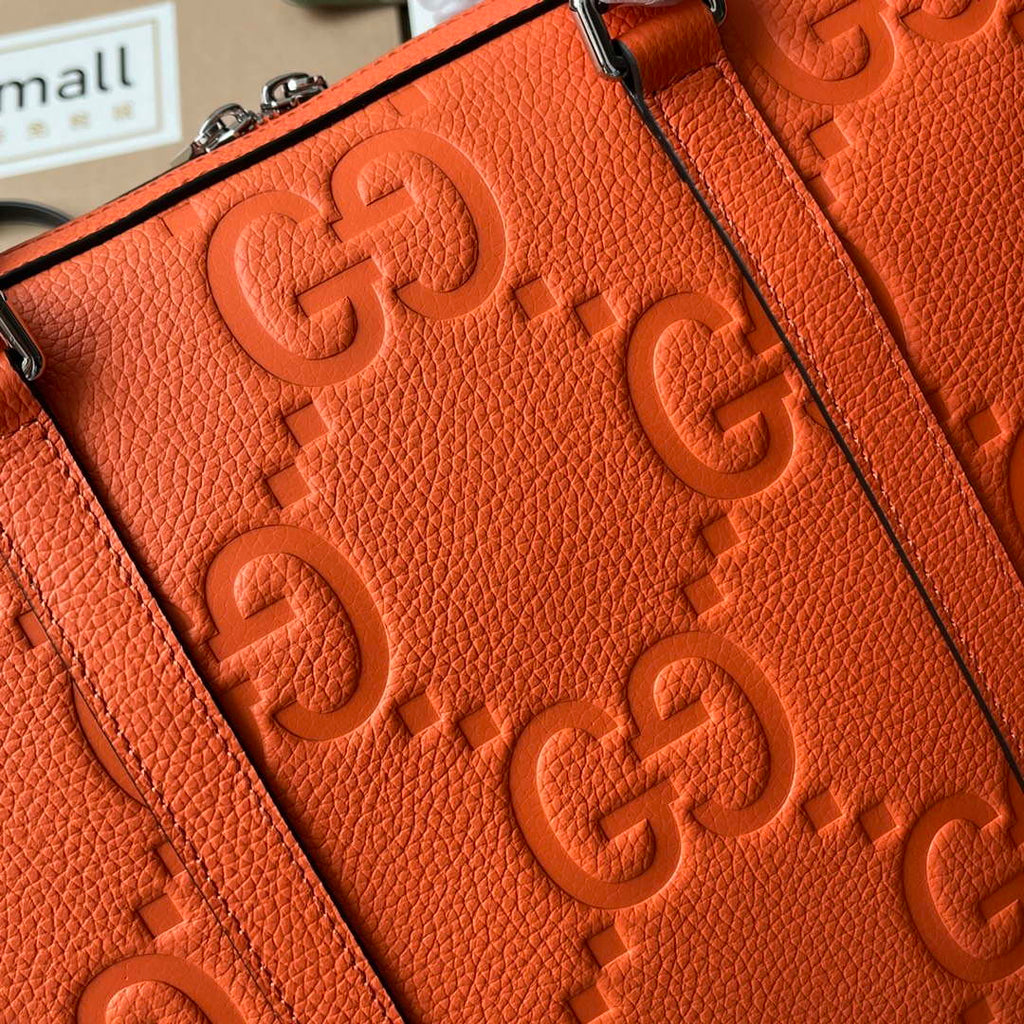 Gucci 658573 Men's Jumbo GG Briefcase Bag Orange