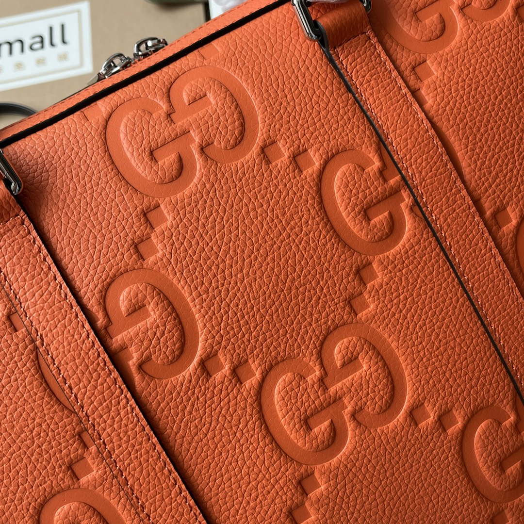 Gucci 658573 Men's Jumbo GG Briefcase Bag Orange