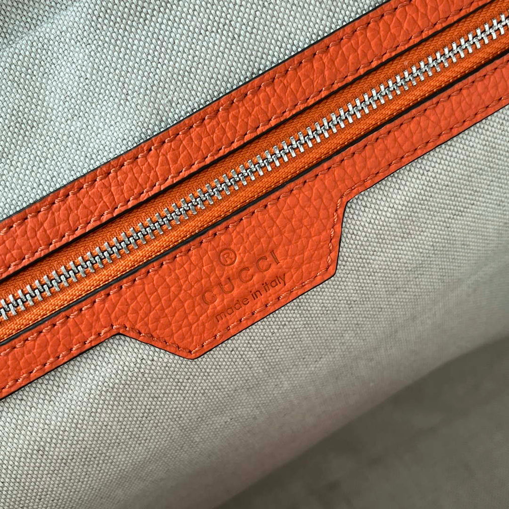 Gucci 658573 Men's Jumbo GG Briefcase Bag Orange
