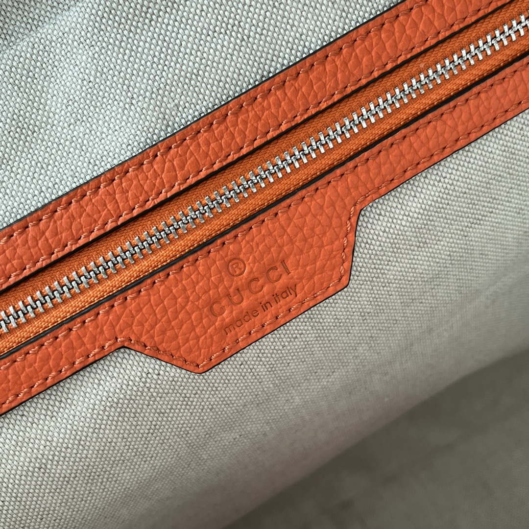 Gucci 658573 Men's Jumbo GG Briefcase Bag Orange