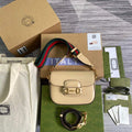 Gucci 658574 Gucci Horsebit 1955 Mini Bag Beige