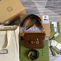 Gucci 658574 Gucci Horsebit 1955 Mini Bag Brown