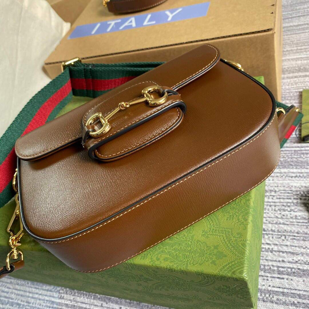 Gucci 658574 Gucci Horsebit 1955 Mini Bag Brown