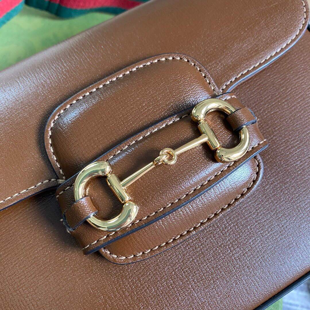 Gucci 658574 Gucci Horsebit 1955 Mini Bag Brown