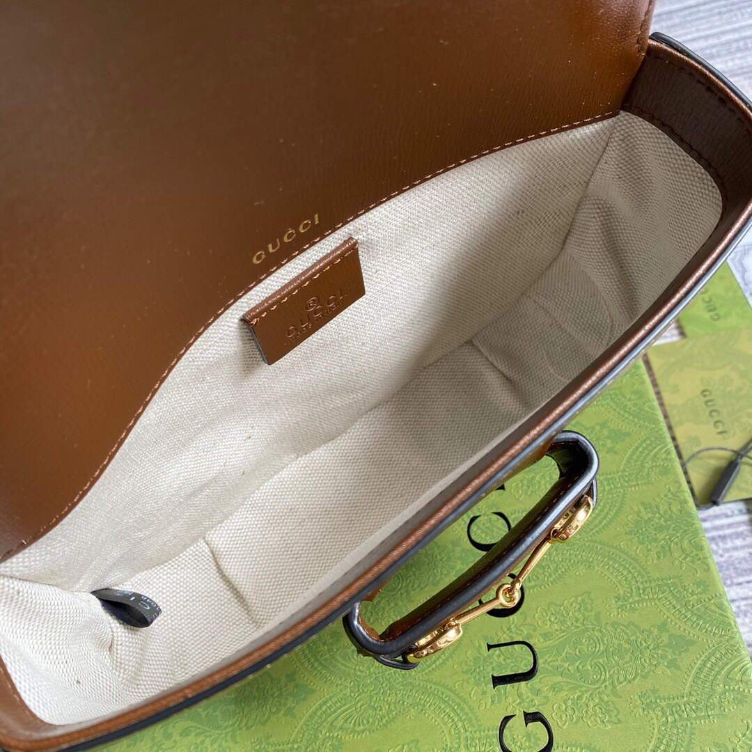 Gucci 658574 Gucci Horsebit 1955 Mini Bag Brown