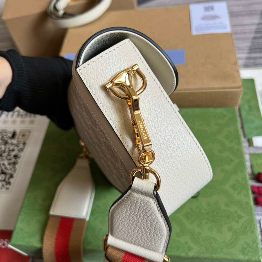 Gucci 658574 Gucci Horsebit 1955 Mini Bag beige leather