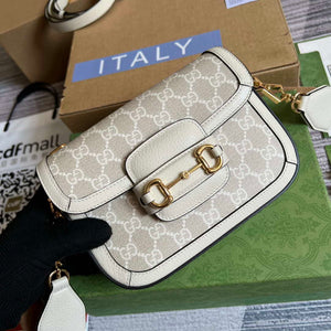 Gucci 658574 Gucci Horsebit 1955 Mini Bag beige leather - Default Title - View 4