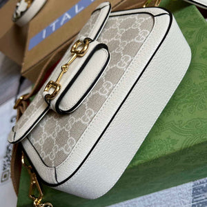Gucci 658574 Gucci Horsebit 1955 Mini Bag beige leather - Default Title - View 6
