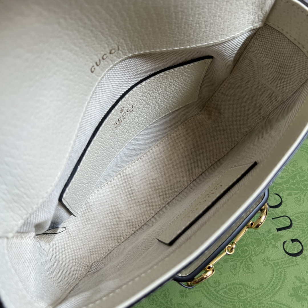 Gucci 658574 Gucci Horsebit 1955 Mini Bag beige leather - Default Title - View 8