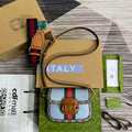 Gucci 658574 Gucci Horsebit 1955 Mini Bag Blue - Default Title - View 1