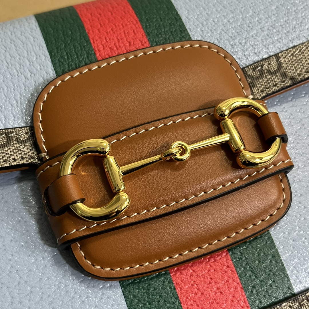 Gucci 658574 Gucci Horsebit 1955 Mini Bag Blue - Default Title - View 5