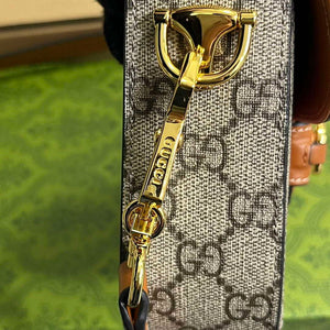 Gucci 658574 Gucci Horsebit 1955 Mini Bag Red Print - Default Title - View 7