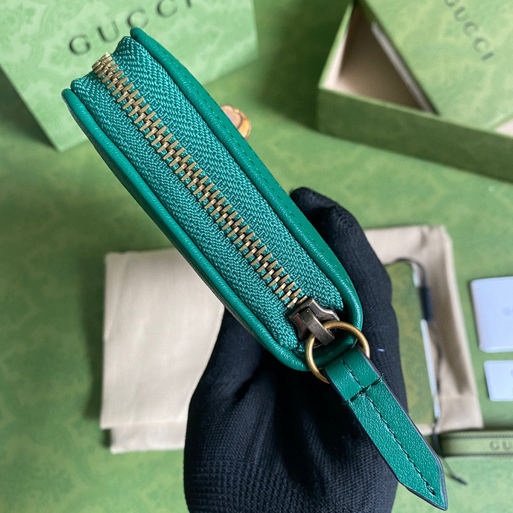 Gucci 658634 Diana Continental Wallet in Green