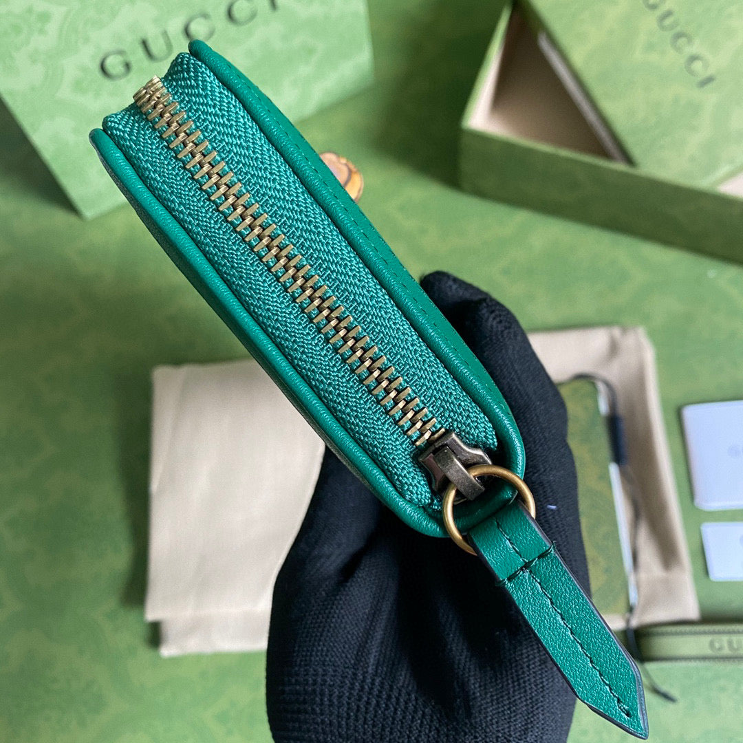 Gucci 658634 Diana Continental Wallet in Green