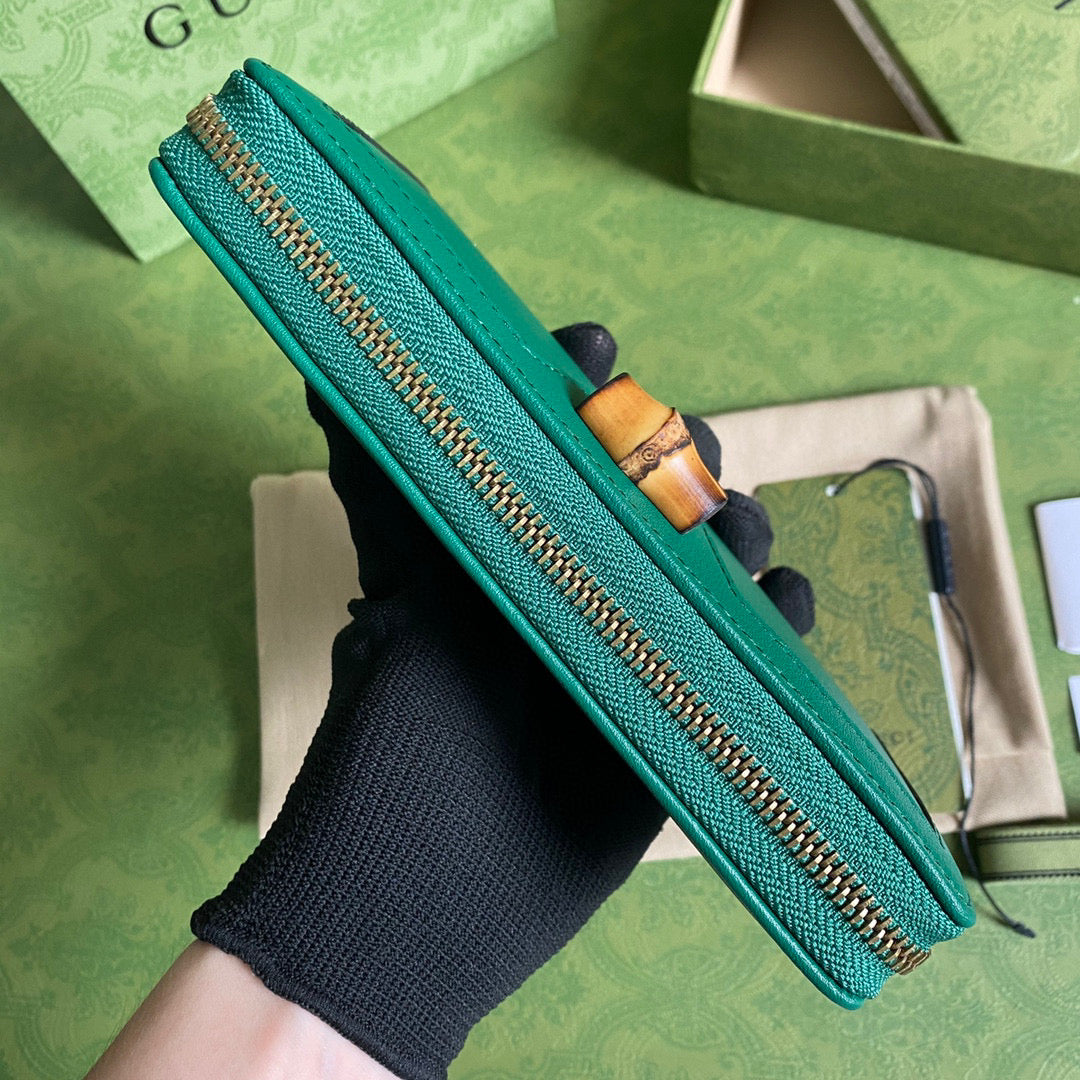 Gucci 658634 Diana Continental Wallet in Green