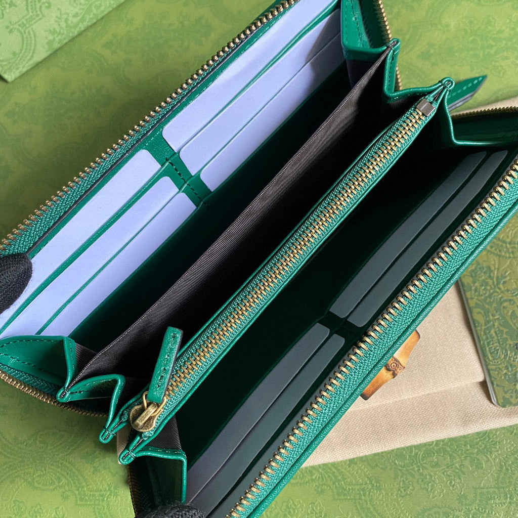 Gucci 658634 Diana Continental Wallet in Green