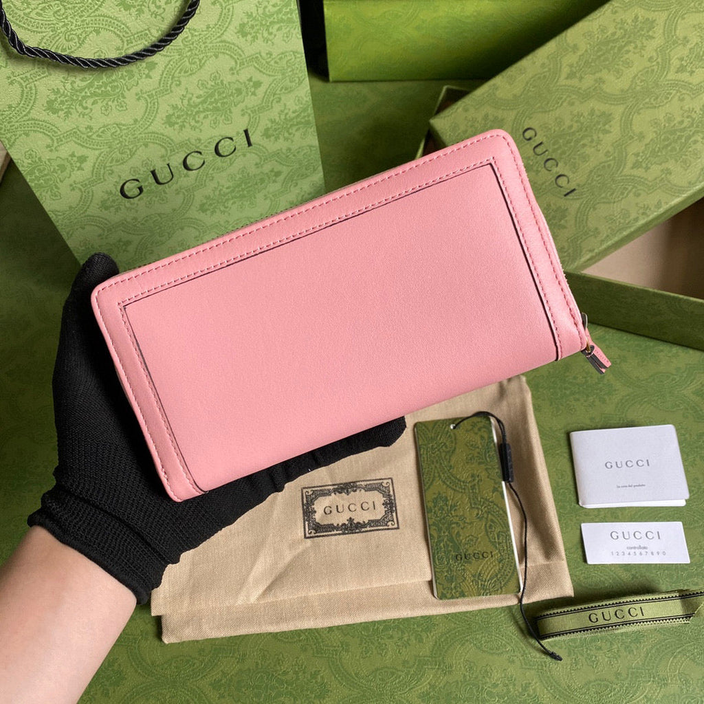 Gucci 658634 Diana Continental Wallet in Pink