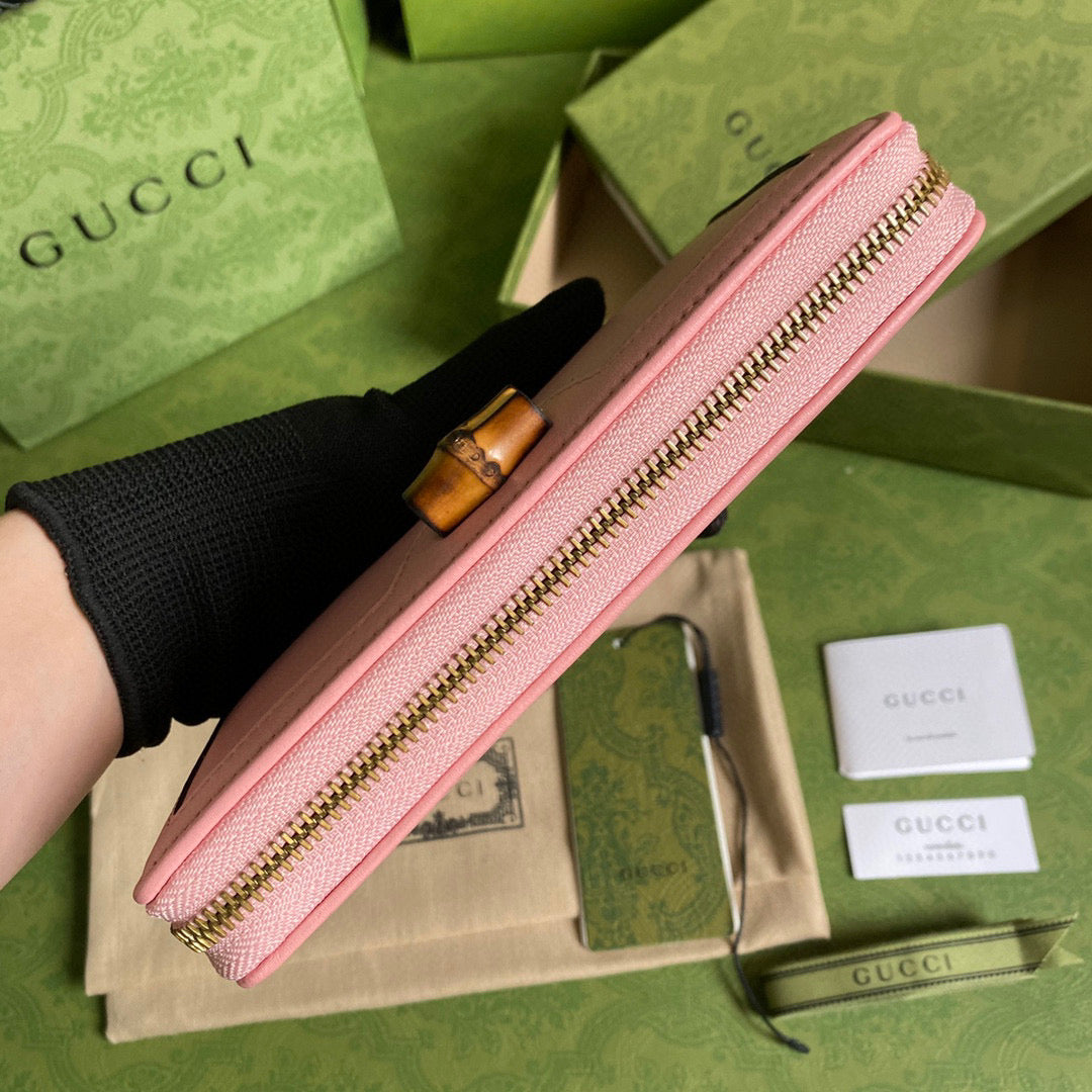 Gucci 658634 Diana Continental Wallet in Pink