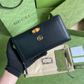 Gucci 658634 Diana Continental Wallet in Black - Default Title - View 1