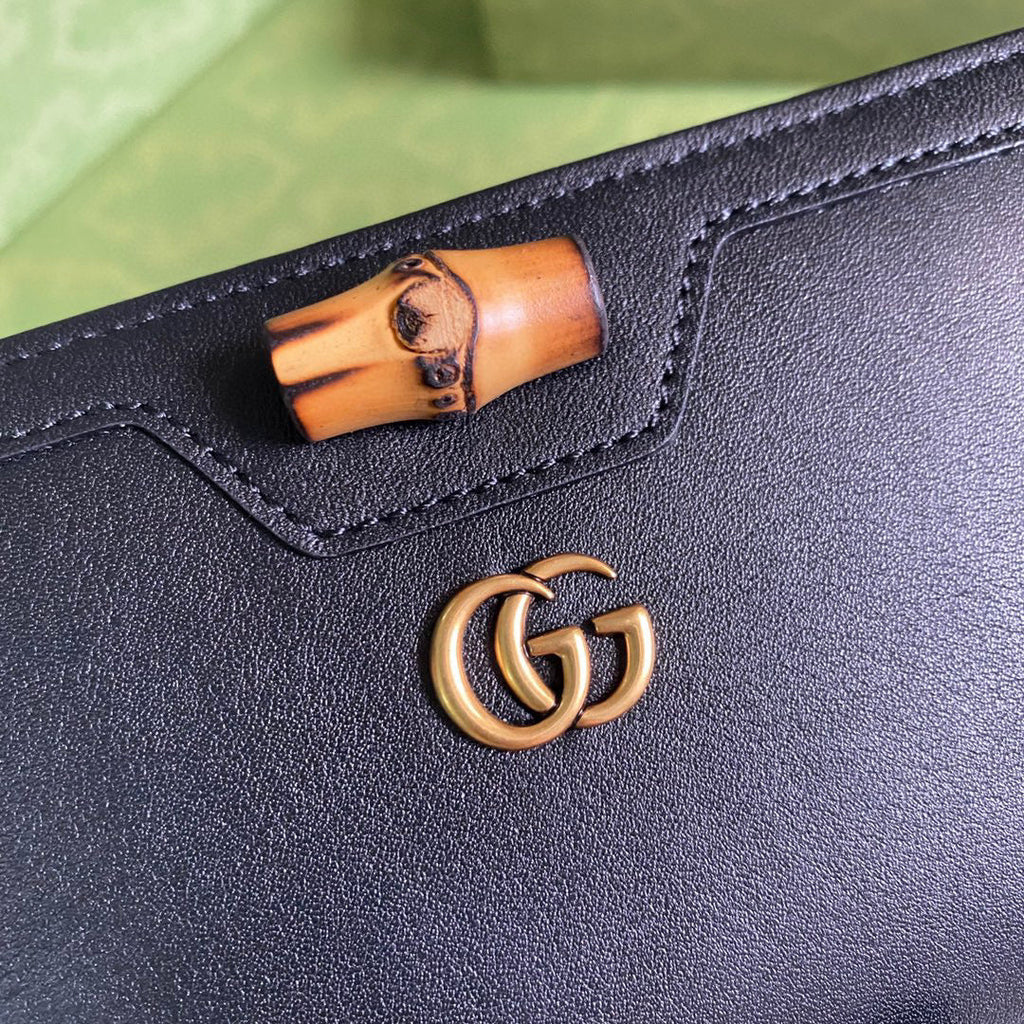 Gucci 658634 Diana Continental Wallet in Black