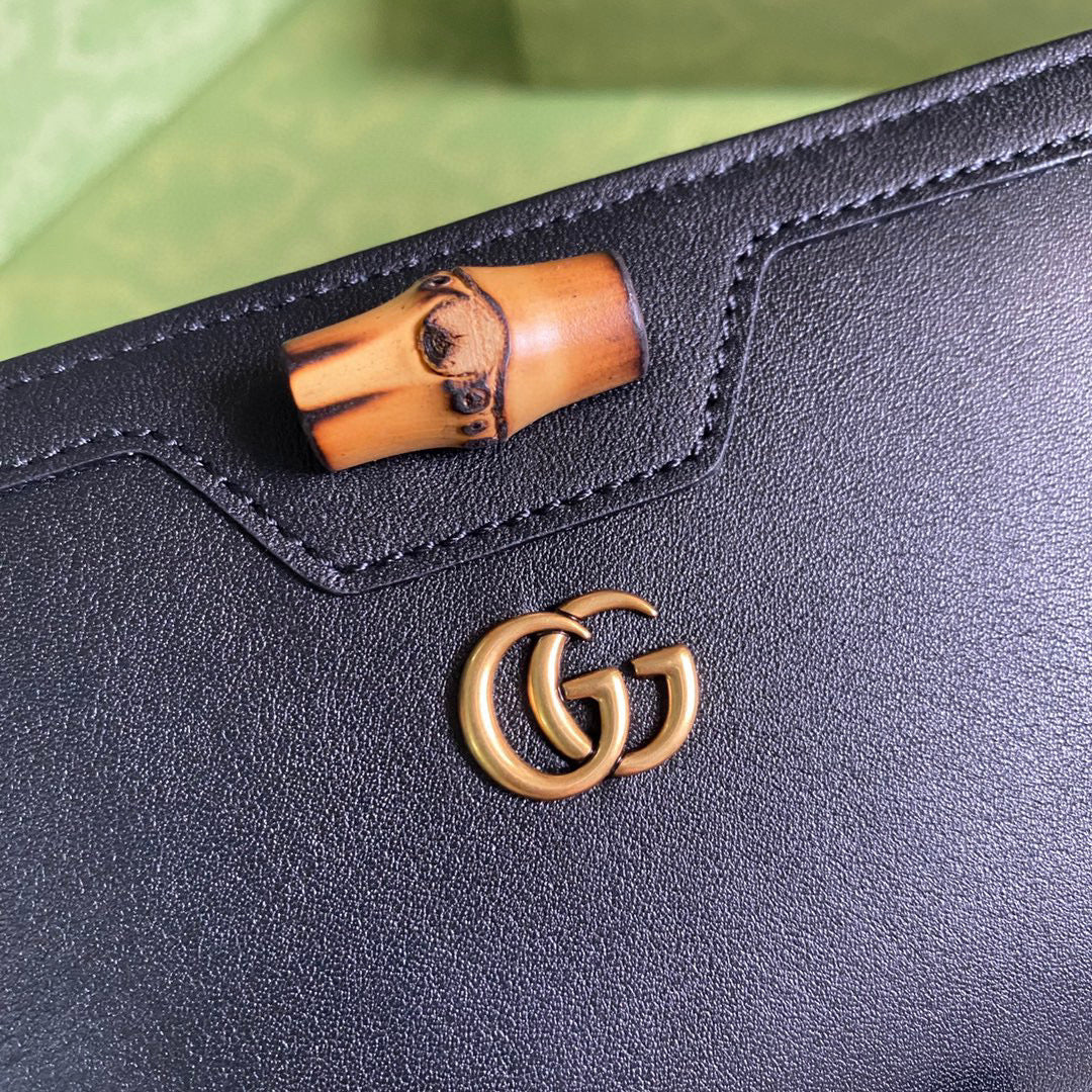 Gucci 658634 Diana Continental Wallet in Black