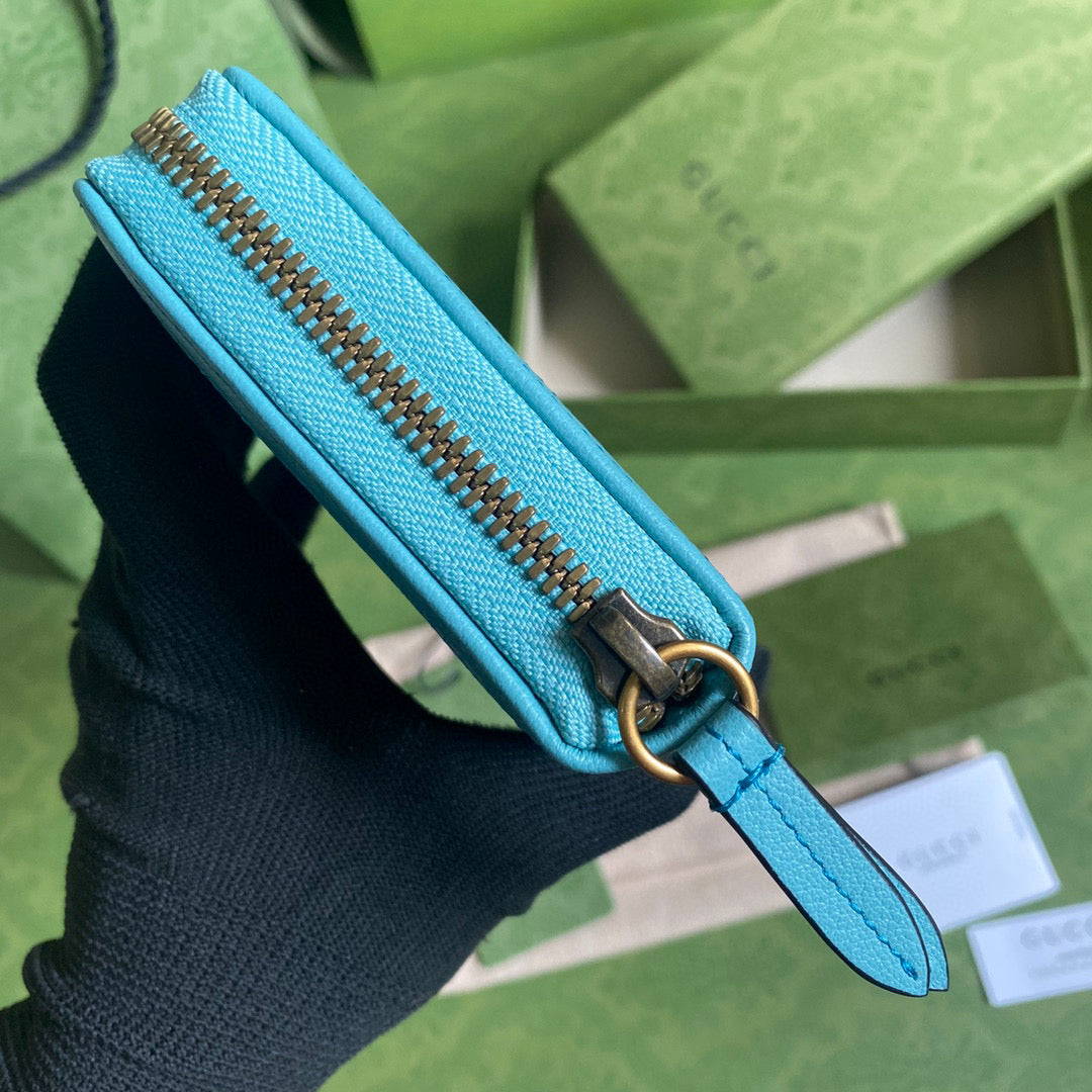 Gucci 658634 Diana Continental Wallet in Blue