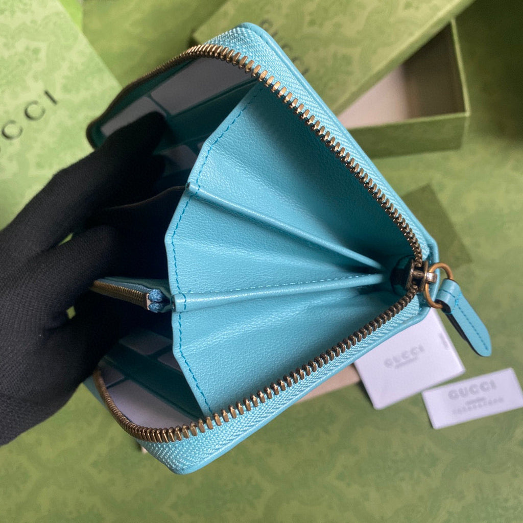 Gucci 658634 Diana Continental Wallet in Blue