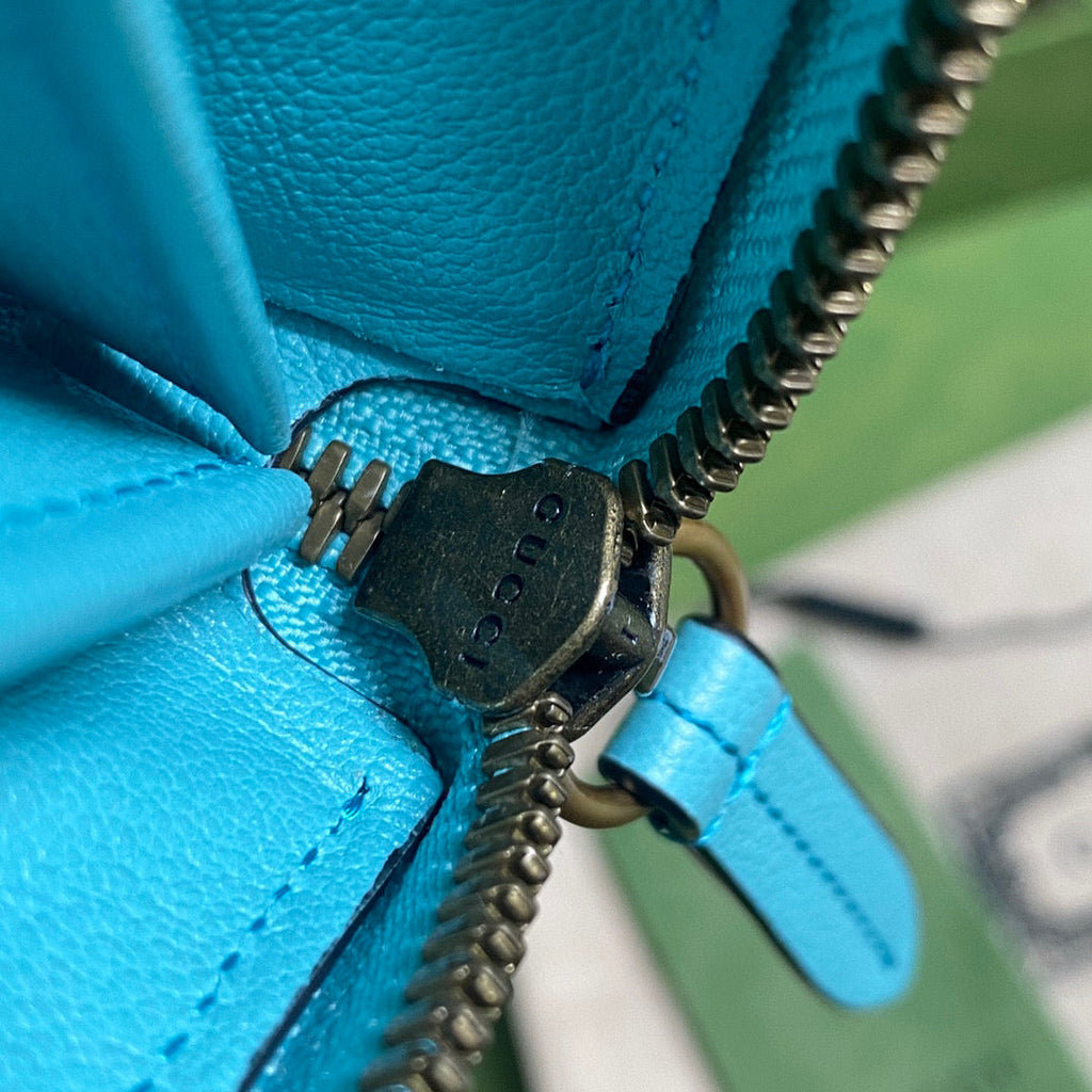 Gucci 658634 Diana Continental Wallet in Blue