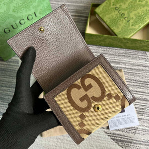 Gucci 658635 Original Brown leather bamboo wallet - Default Title - View 7