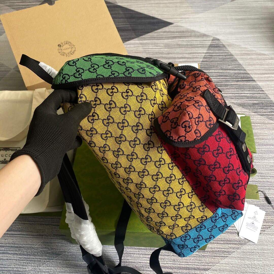Gucci 658783 GG Multicolour Small Backpack