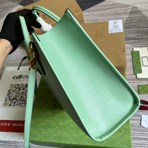 Gucci 659983 Bananya Print Small Tote Pale green - Default Title - View 3