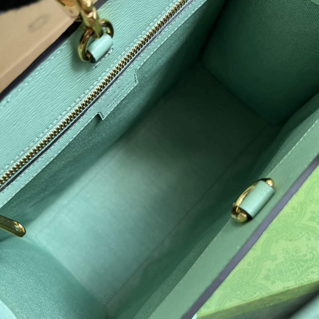 Gucci 659983 Bananya Print Small Tote Pale green - Default Title - View 9