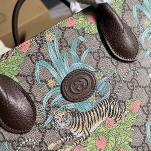 Gucci 659983 GG Small Tote Bag Brown Blue - Default Title - View 6