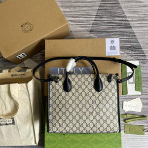 Gucci 659983 GG Small Tote Bag Black - Default Title - View 2