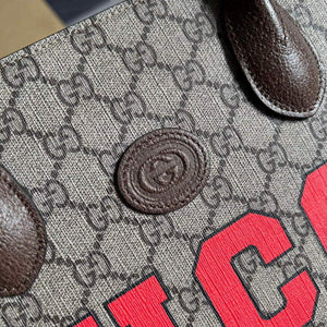 Gucci 659983 GG Small Tote Bag Brown Red - Default Title - View 5