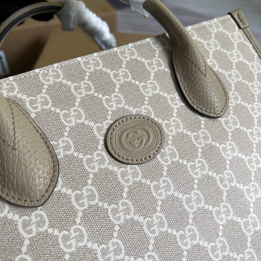 Gucci 659983 GG Small Tote Bag Beige - Default Title - View 5