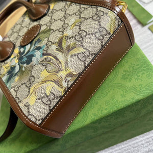 Gucci 671623 Mini Tote Bag With Lnterlocking G Brown - Default Title - View 6