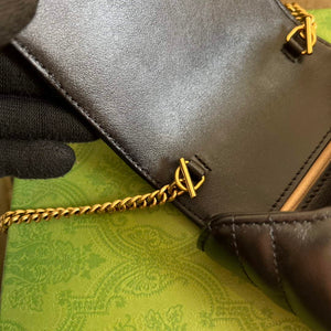 Gucci 672251 GG Marmont matelass¨¦ Mini IPhone bag black - Default Title - View 8
