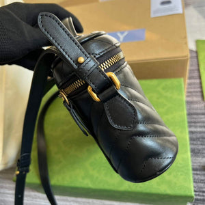 Gucci 672253 GG Marmont Mini Bag Black - Default Title - View 3