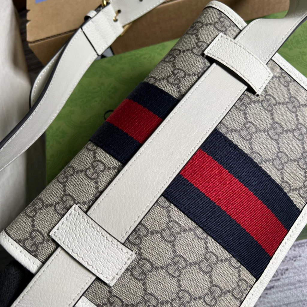 Gucci ?674081 Ophidia belt bag White