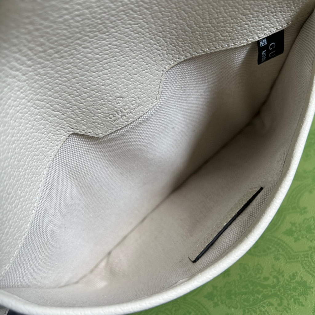 Gucci ?674081 Ophidia belt bag White