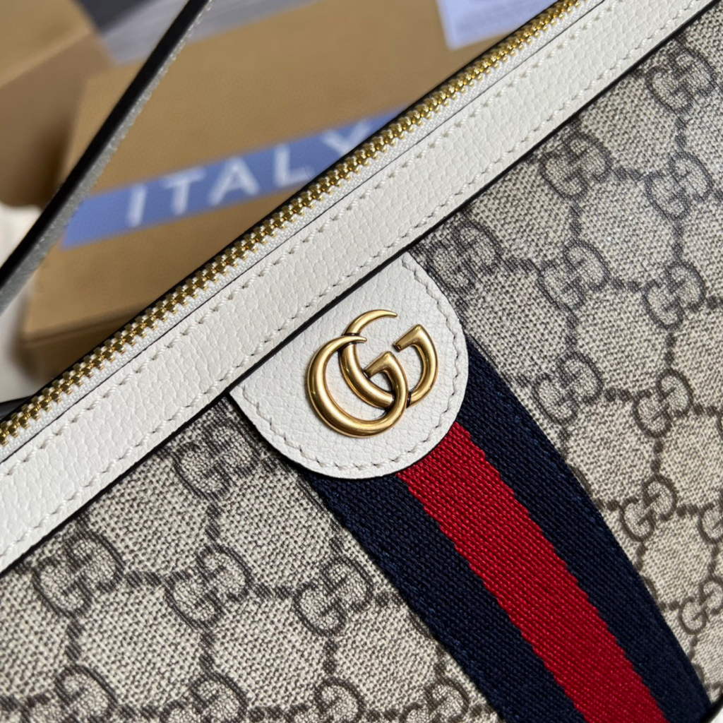 Gucci 674096 Ophidia large shoulder bag White
