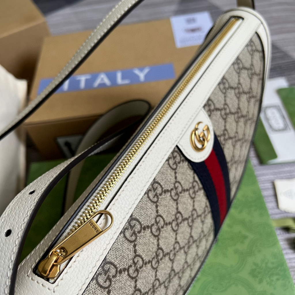 Gucci 674096 Ophidia large shoulder bag White