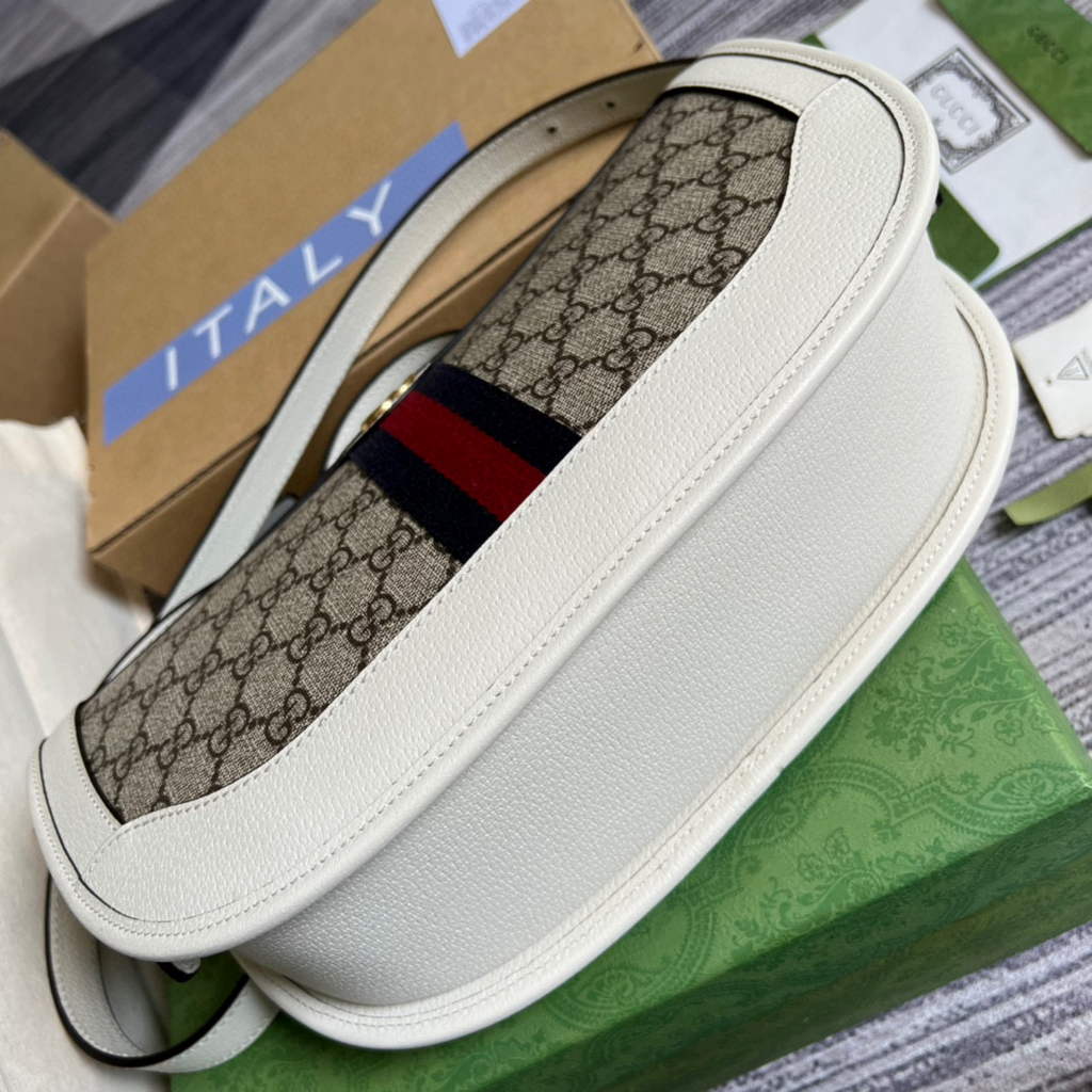 Gucci 674096 Ophidia large shoulder bag White